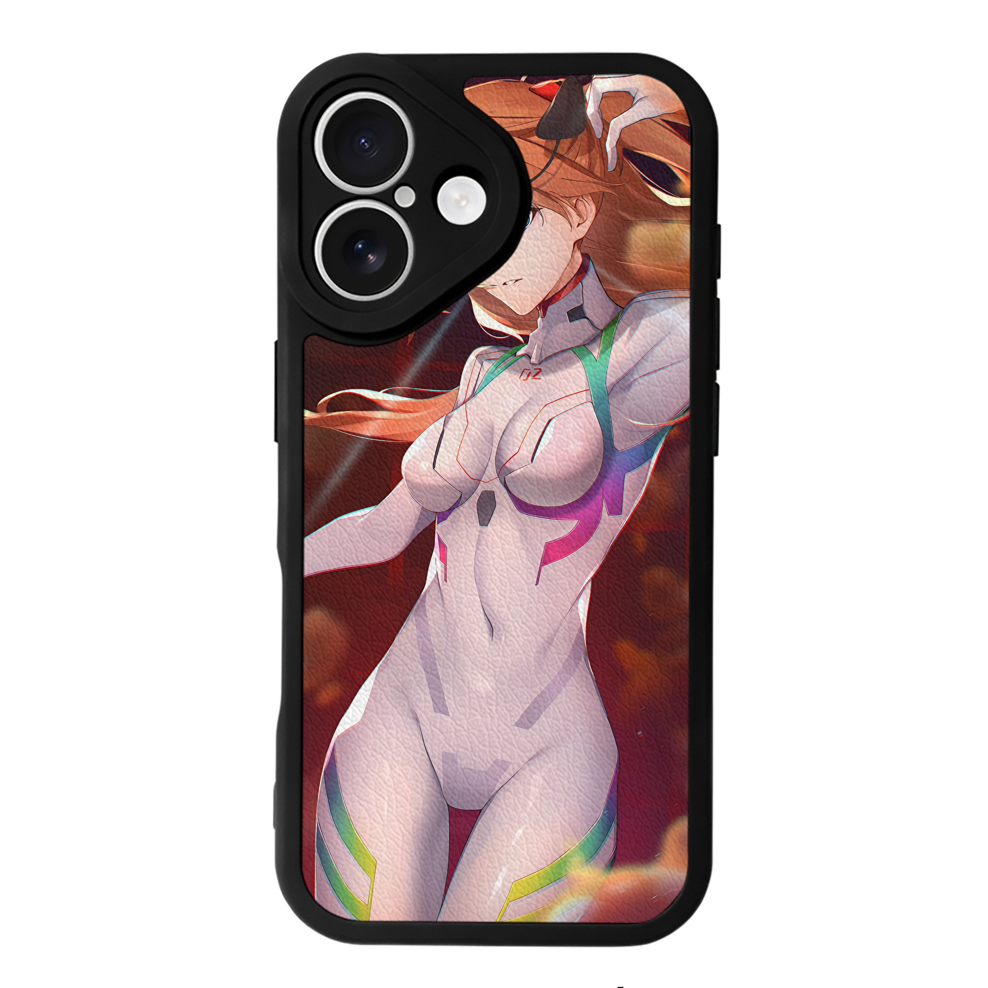 （画像用） EVA 新世紀エヴァンゲリオン 【iPhone 16シリーズ対応】シリコンスマホケース（レザー調） 材質：シリコン